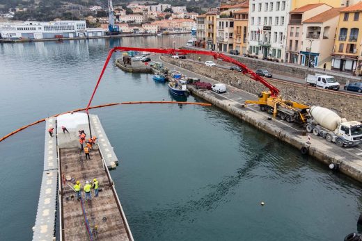 Chantier maritime à Port-Vendres